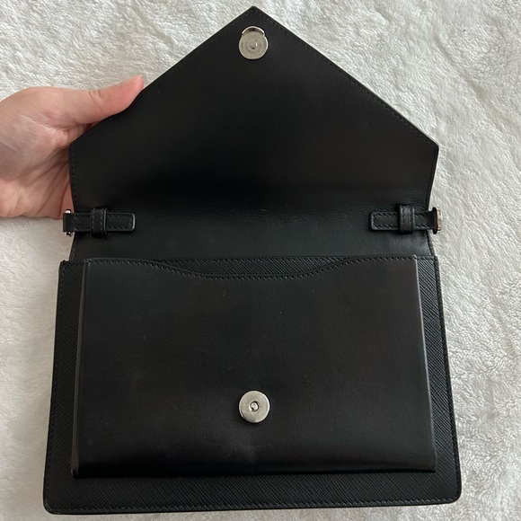 Prada Saffiano Leather mini envelope bag. - Picture 12 of 17